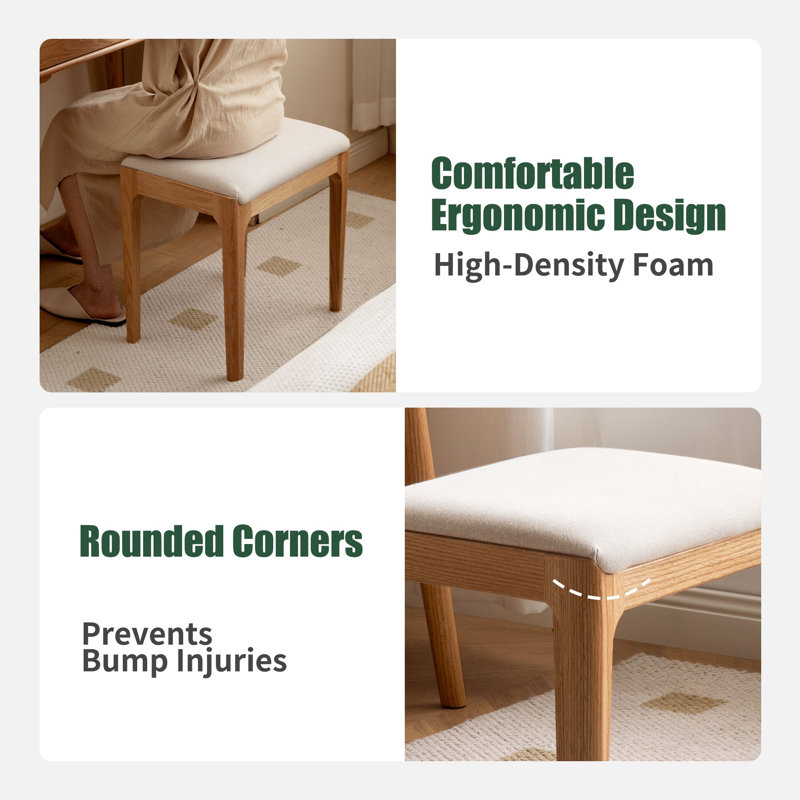 Banc Modern, Beige + naturel