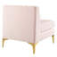 Chaise sans accoudoirs en velours Triumph Channel-1867309684