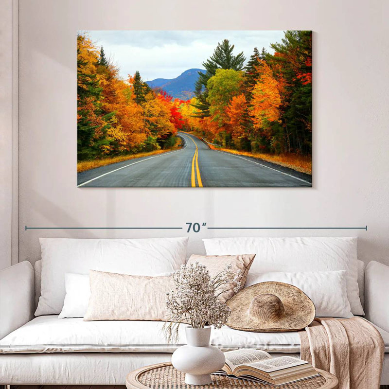 Mehar, New Hampshire, route d'automne, H 32 po x l 48 po