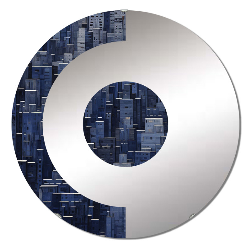 Albarca - Miroir mural demi-cercle, 31,4 po x 31,4 po
