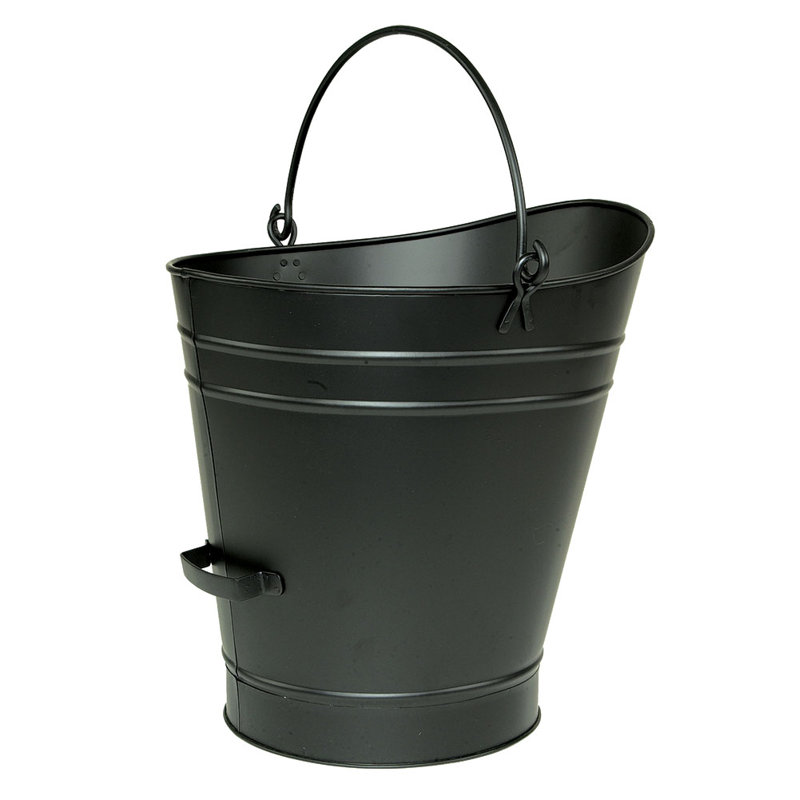 Seau à granules Pecktonville, Thermolaquage noir, H 18 po x l 17 po