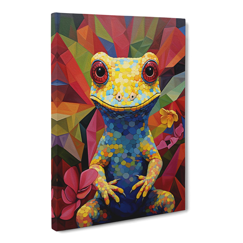 Gecko Contemporary - Wrapped Canvas, 50cm H x 35cm W x 3cm D