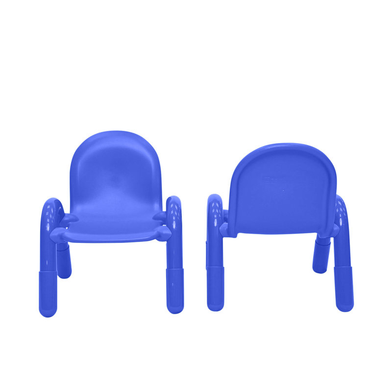 Chaise pour enfant Baseline - ensemble de 4, Bleu, 9", 2