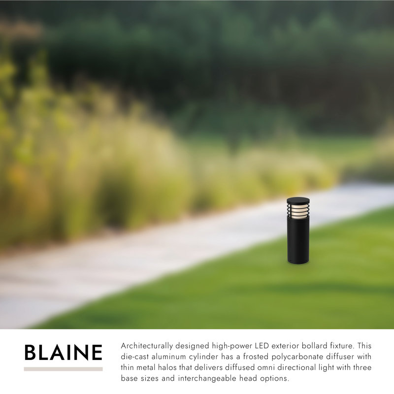 Blaine LED Bollard Light, 17.38" H x 6.38" W x 6.38" D