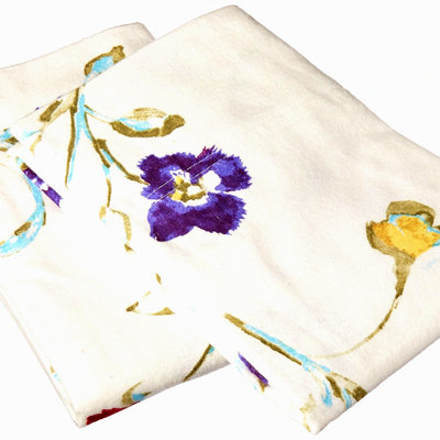 FloralGarden Pillowcases - 170 GSM Standard Cotton Bedding Set - Printed Soft Pillow Covers for Bedroom Decor - Cozy Sleep Essentials