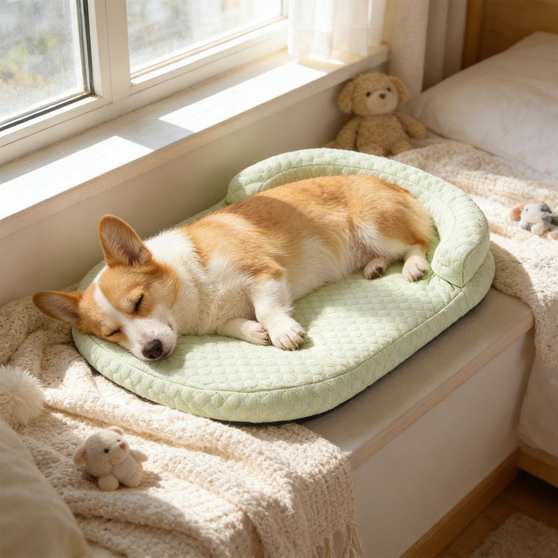 Tapis de refroidissement Summer Pet 17,7 x 13,8 po pour animaux de compagnie, Vert
