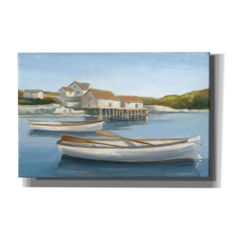 Art mural, "Tranquil Waters I" par Ethan Harper, H 26 po x l 40 po x P 1,5 po