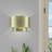1 Light Brushed Nickel ADA Sconce With Brushed Nickel Metal Shade With Shiny White Inside-557963501