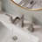 Widespread Waterfall 2-Handle Bathroom Sink Faucet with Drain Assembly-126537147
