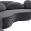 Canapé modulaire en velours Enton-1823679268