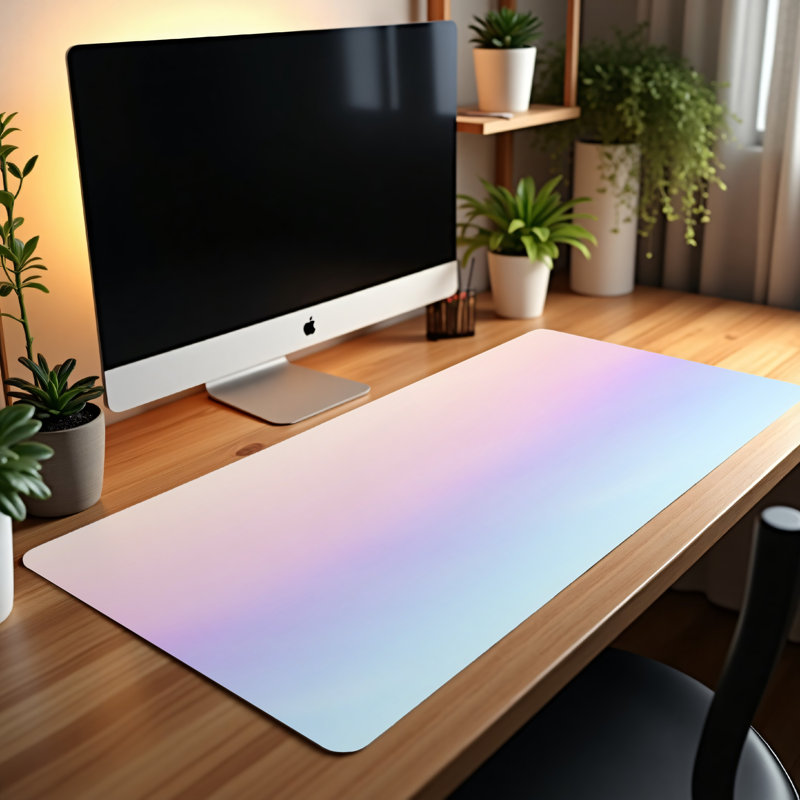 Polyester Desk Pad, 14.4x12.1