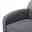 Sièges d'appoint de salon | Fauteuil demi-tonneau pivotant à 360 degrés en tissu gris froid-1616381501