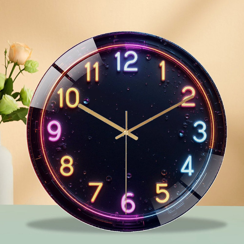 Horloge murale Neon