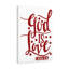 1 John 4:16 God Is Love - Wrapped Canvas Print-450489066