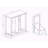 Two-Compartment Tilt-Out Laundry Sorter Cabinet