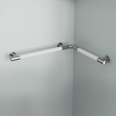 Auvergne 22" Right Angle Grab Bar In Matte White