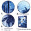 «Indigo Mystical Plam Tree Magic Impressions» sur toile-97026581-97026584
