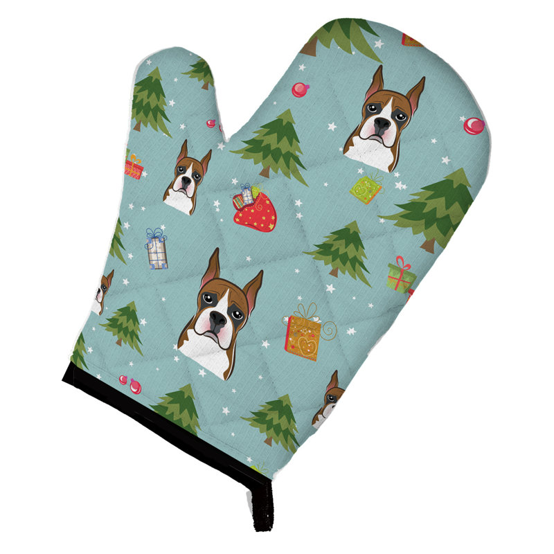 The Holiday Aisle® Silloth Floral Polyester Oven Mitt