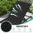 2 PCS Reclining Lounge Chairs Folding Patio Recliner Chair w/5-position Backrest