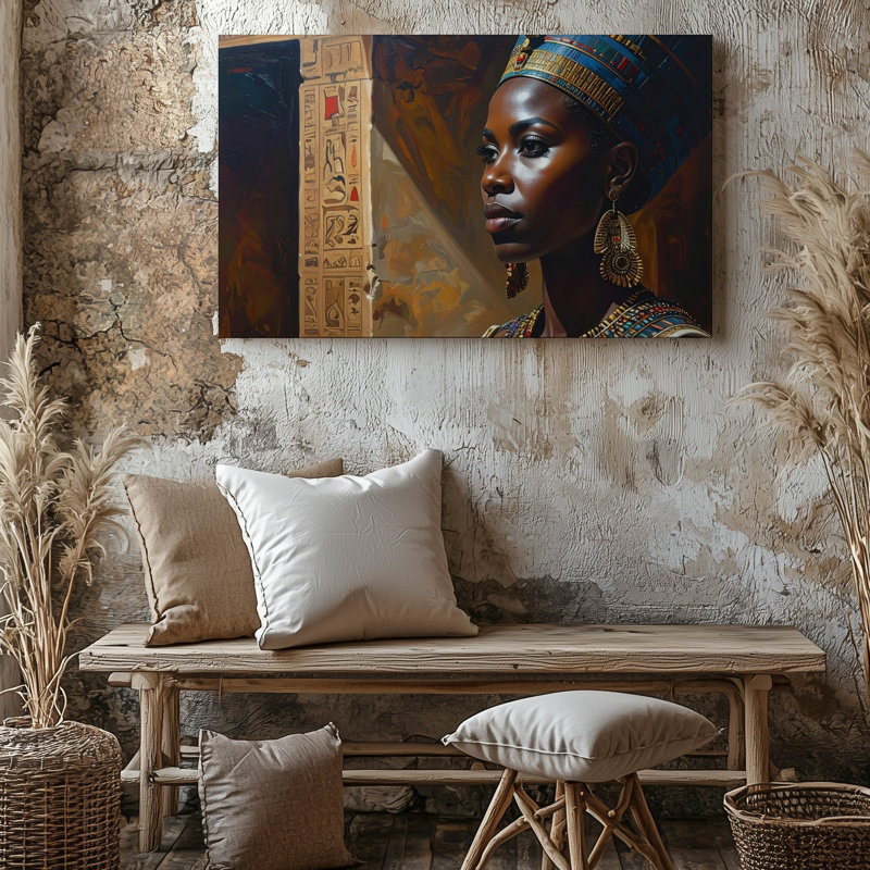 Art mural sur toile, reine égyptienne Canvashyper, H 9 po x l 12 po