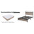 King Size Bed Frame With Antique Grey Finish, Metal - Built Wood Trimmed Elements, Led Lighting And Charging Option, Big Under Storage, Reliable, Quick Bedroom Setup Frame, Adorned Sections,-961096475