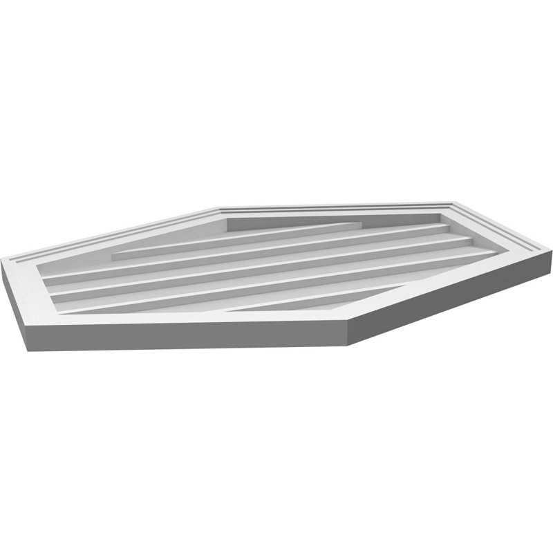 Ventilé vertical à pignon vertical 4/12 po, H 22 po x l 32 po x P 1,5 po