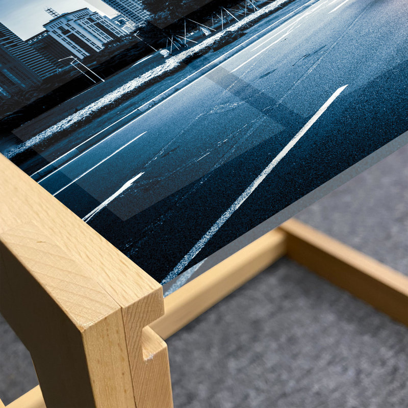 Jaiveon Sled Coffee Table, 90cm H x 62cm W x 40cm D