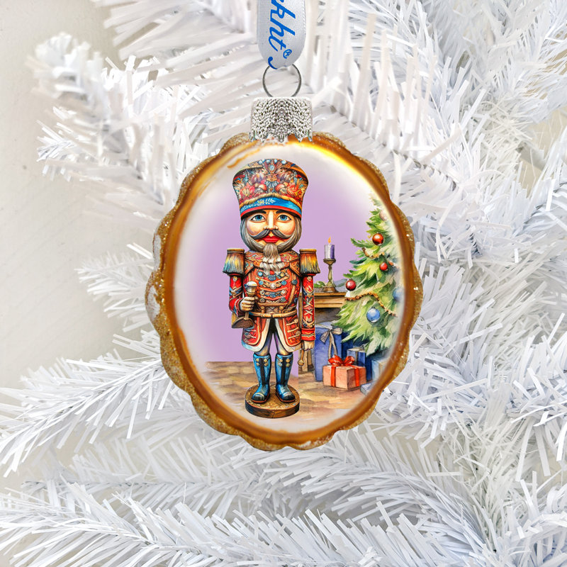 4'' Glass Hanging Figurine Ornament