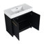 Meuble-lavabo autoportant avec lavabo en résine