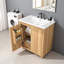 Meuble-lavabo de 30 po avec lavabo en céramique, tablette réglable, tiroir à panneaux modulaire et porte