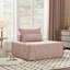 Deep Seat Modular Sectional Sofa, Adjustable Backrest Chenille Compressed Single Couch For Living Room Bedroom Lounge-957404555