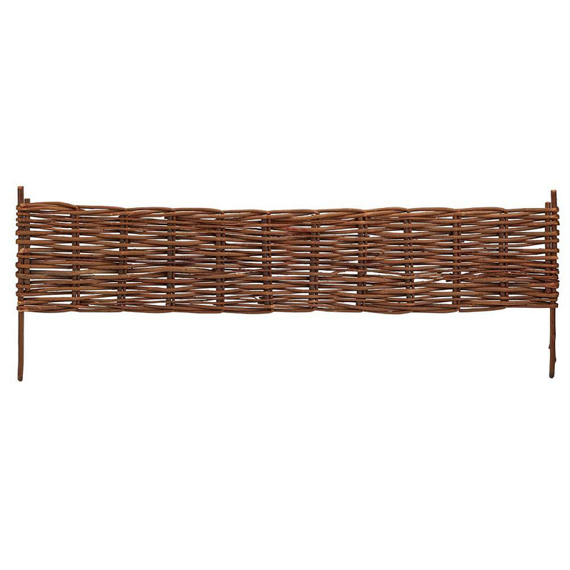 Bordure de pelouse en bois brun H 16 po x l 48 po