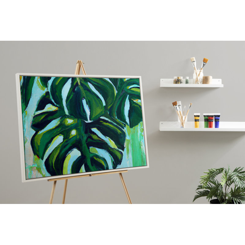 " Blank " Painting Print, White Framed