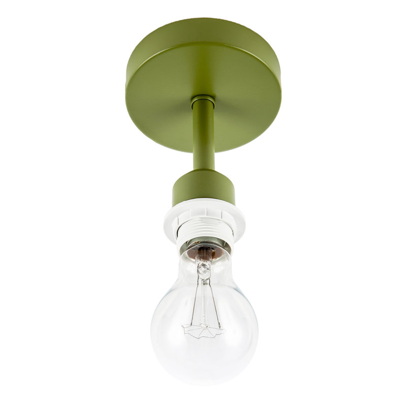 Semi Flush Mount, Olive