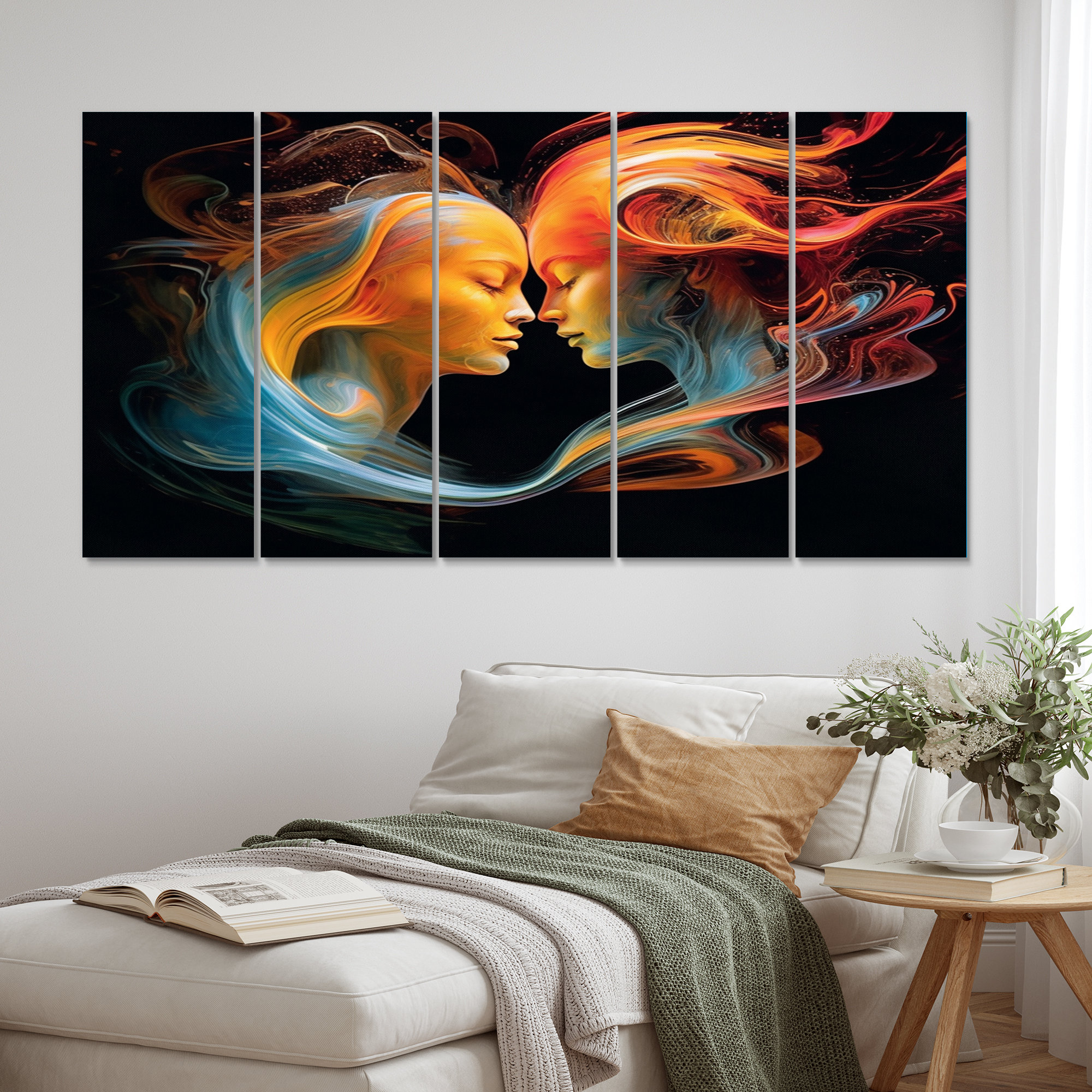 Design Art Metaphorical Mind IV - Abstract Portraits Metal Wall Art