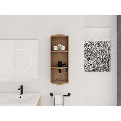 12" Bathroom Wall-Mounted Storage Rack