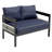 Multi-Person Outdoor Iron Sofa Set With A Table-1031214393