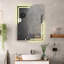 Miroir de salle de bain/coiffeuse sans cadre ELCIN