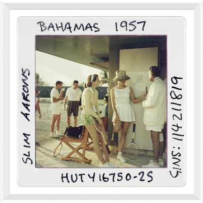 Tennis In The Bahamas - Slide, January 1, 1957 by Slim Aarons