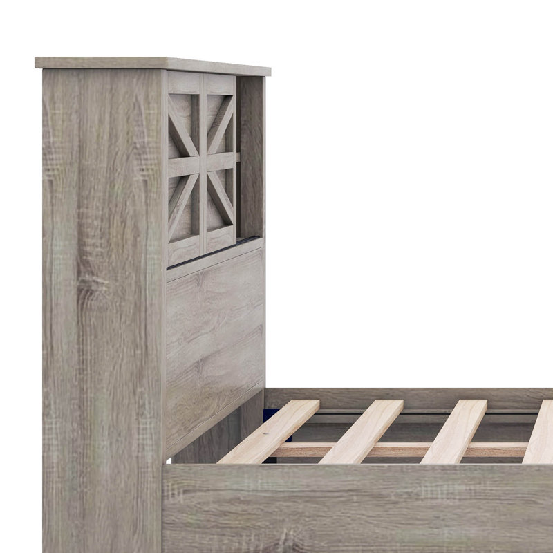 Avae Panel Storage Bed, Full, Antique Gray