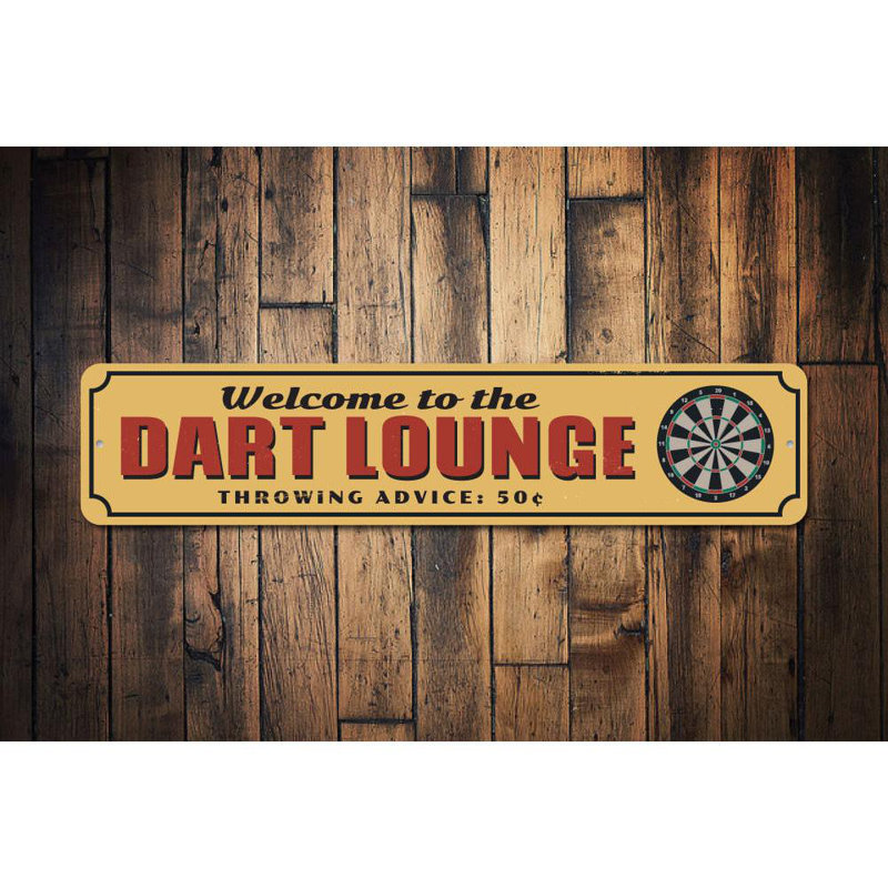 Plaque Dart Lounge, H 6 po x l 24 po x P 0,063 po