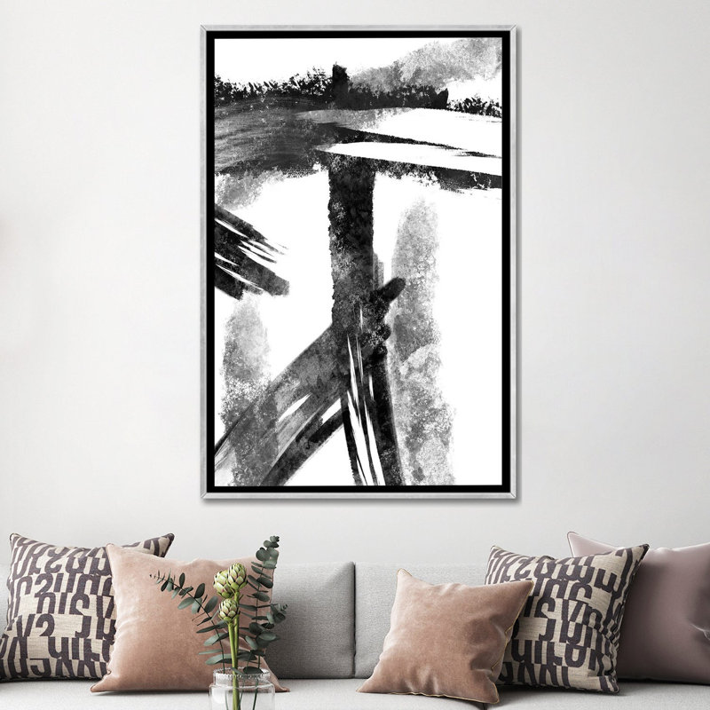 "Coutures étonnantes I" par Marcus premier, reproduction d’art, H 40 po x l 60 po x 1,5 po, Toile avec cadre argenté