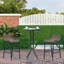 Ensemble de bistro élégant pour 2 personnes, table de patio ronde et 2 chaises de bar au design confortable et robuste-1553328074