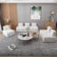 Canapé modulaire en sherpa, conception personnalisable pour une assise flexible et confortable dans les petits espaces, idéal pour le salon et le bureau