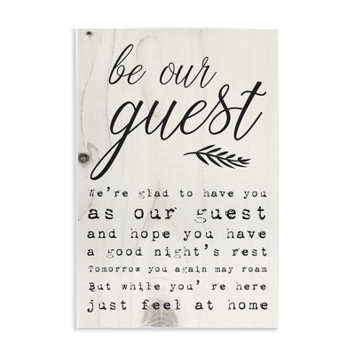«Be Our Invité Poem Cursive», impression
