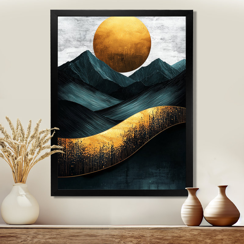 Graciana - Landscapes Wall Art Prints, Black, 20" H x 12" W, Single Picture Framed Print