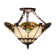Shell With Jewels 3 - Light Semi Flush Mount