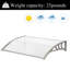 Dakota Fields 119.9cm W x 73.7cm D Plastic Cover Retractable Door / Window Awning-1409817905