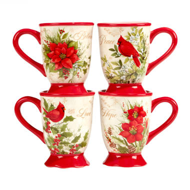The Pioneer Woman Floral Medley Mug Rack with Appetizer Plates and Mugs,  9-Piece Set