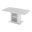 Table de salle à manger extensible 47,24 "à 63" moderne avec plateau en marbre, base d'armoire de rangement avec pieds en métal-475021493